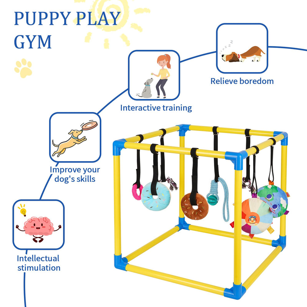 Liitrton puppy play gym storage-friendly design makes tidier homes easier