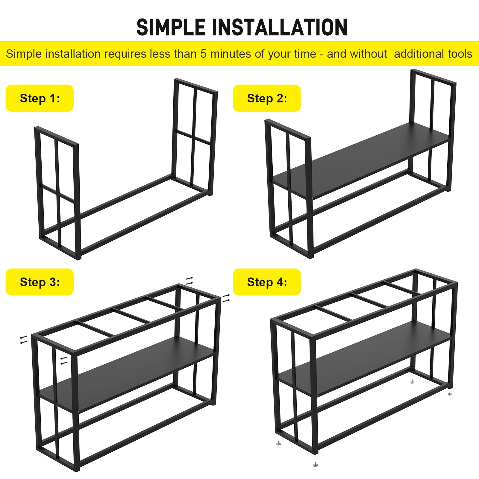 Likeem fish tank stand weight capacity photo shows supports up to 660 lbs.