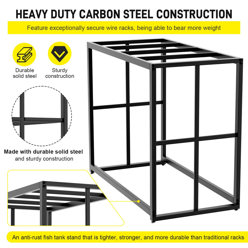 Likeem stand supports up to 660 lbs for larger tanks or terrariums
