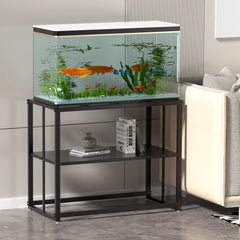 Likeem fish tank stand with powder coated finish resists rust