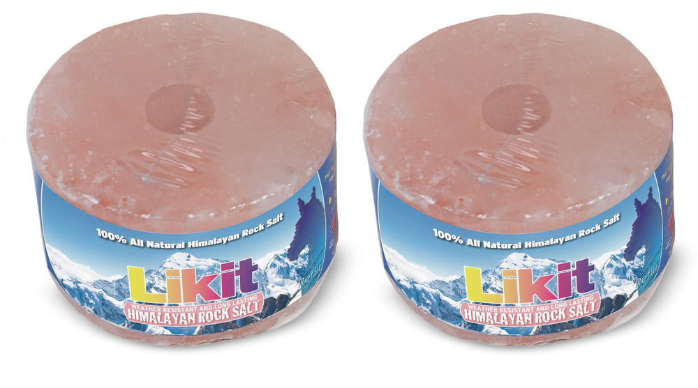 Likit Himalayan rock salt horse lick block for field use and self-dosing