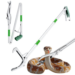 Likorlove 50in snake grabber tongs for safe distant handling in outdoor environments.