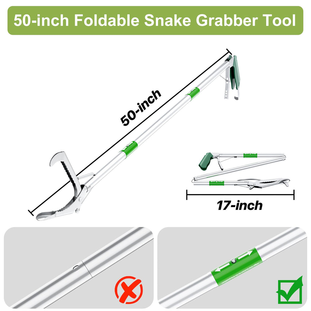 Likorlove humane snake catcher jaws provide firm grip with minimal harm.