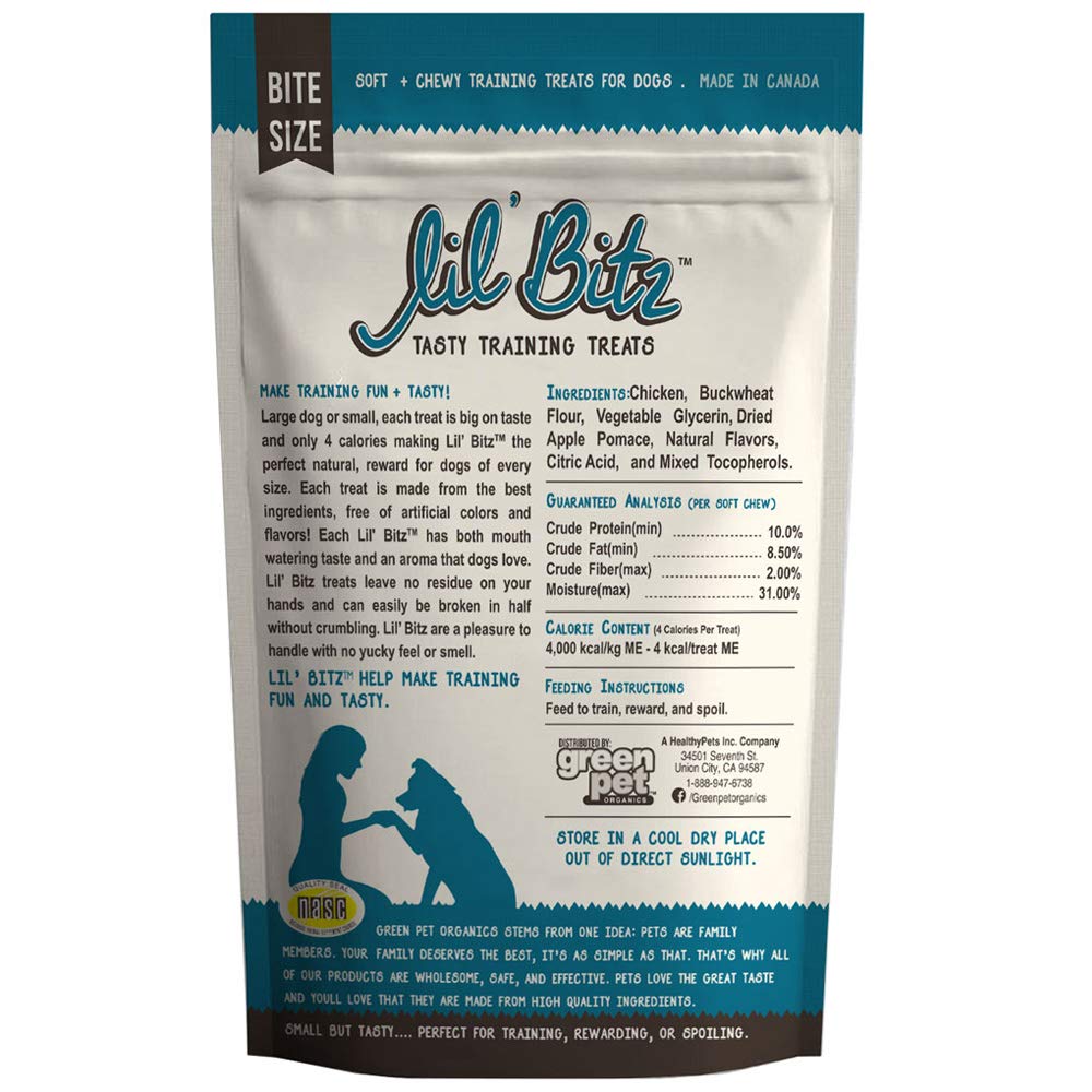 Lil' Bitz NASC-compliance logo indicates trusted brand quality.
