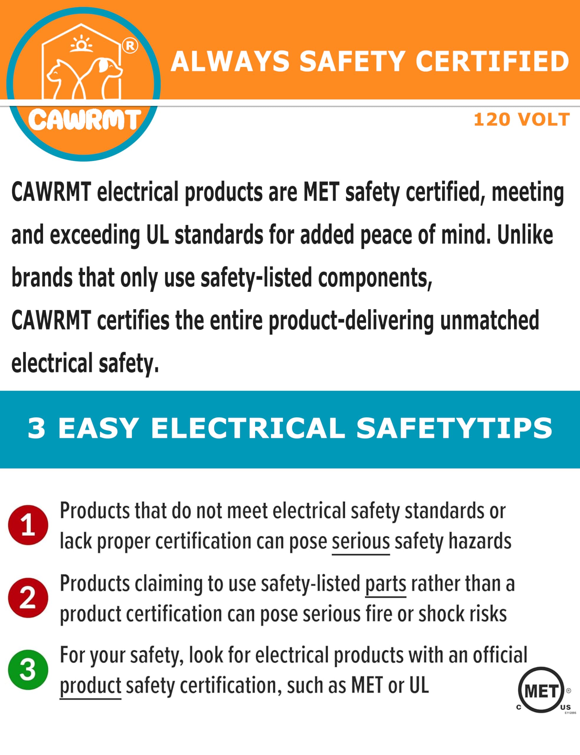 LiLadayd bite-resistant cords with dual overheat protection.