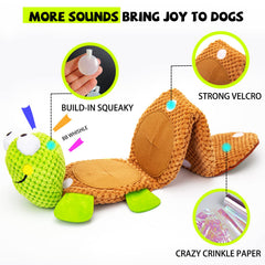 lilfrd dog puzzle toy velcro layers reveal hidden pockets for mentally stimulating rewards