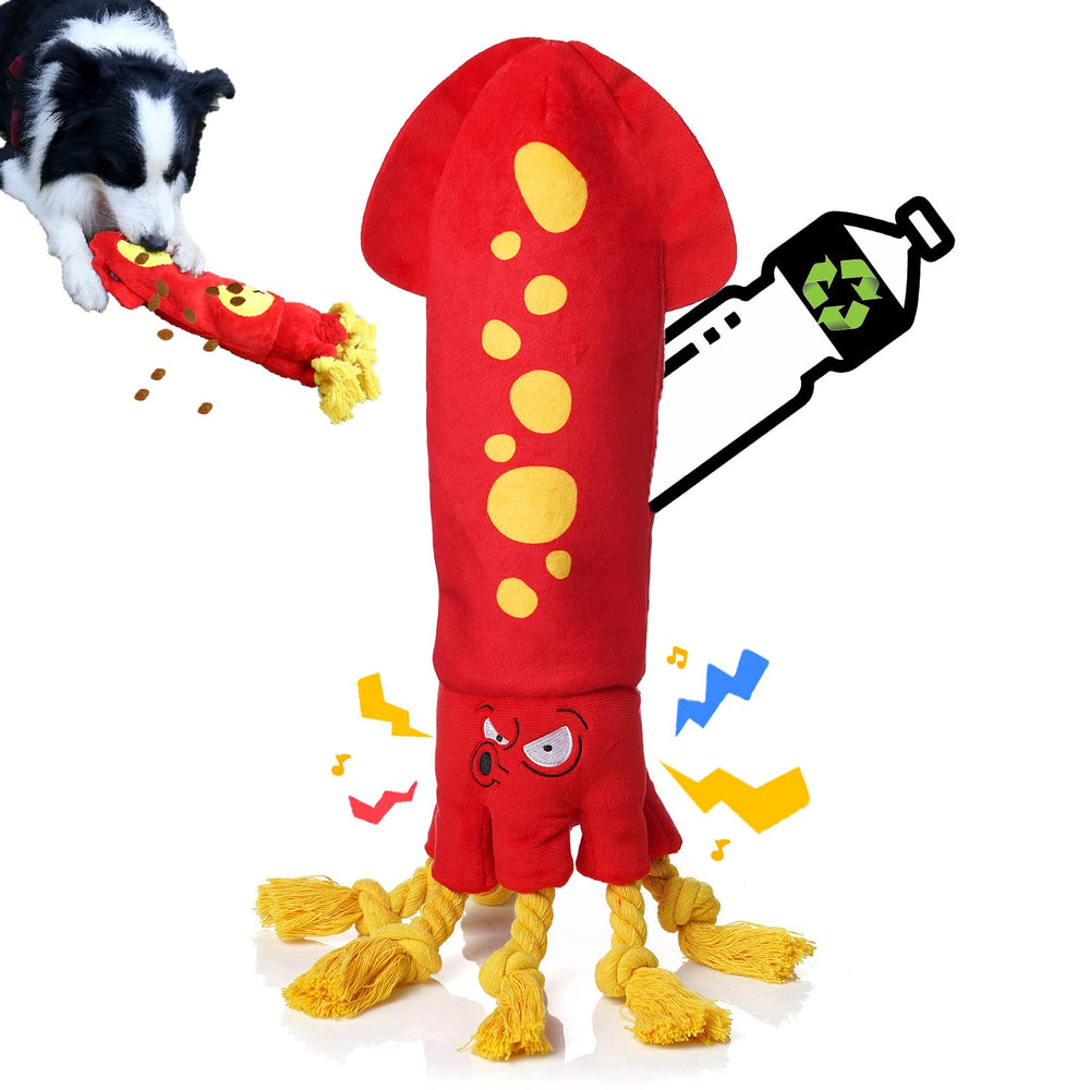 lilfrd water bottle dog toy octopus for engaging fetch and bottle reuse