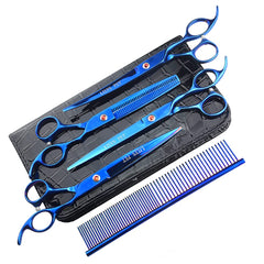 LILYS PET down-curved scissors 7-inch for precise reverse-curved shaping.