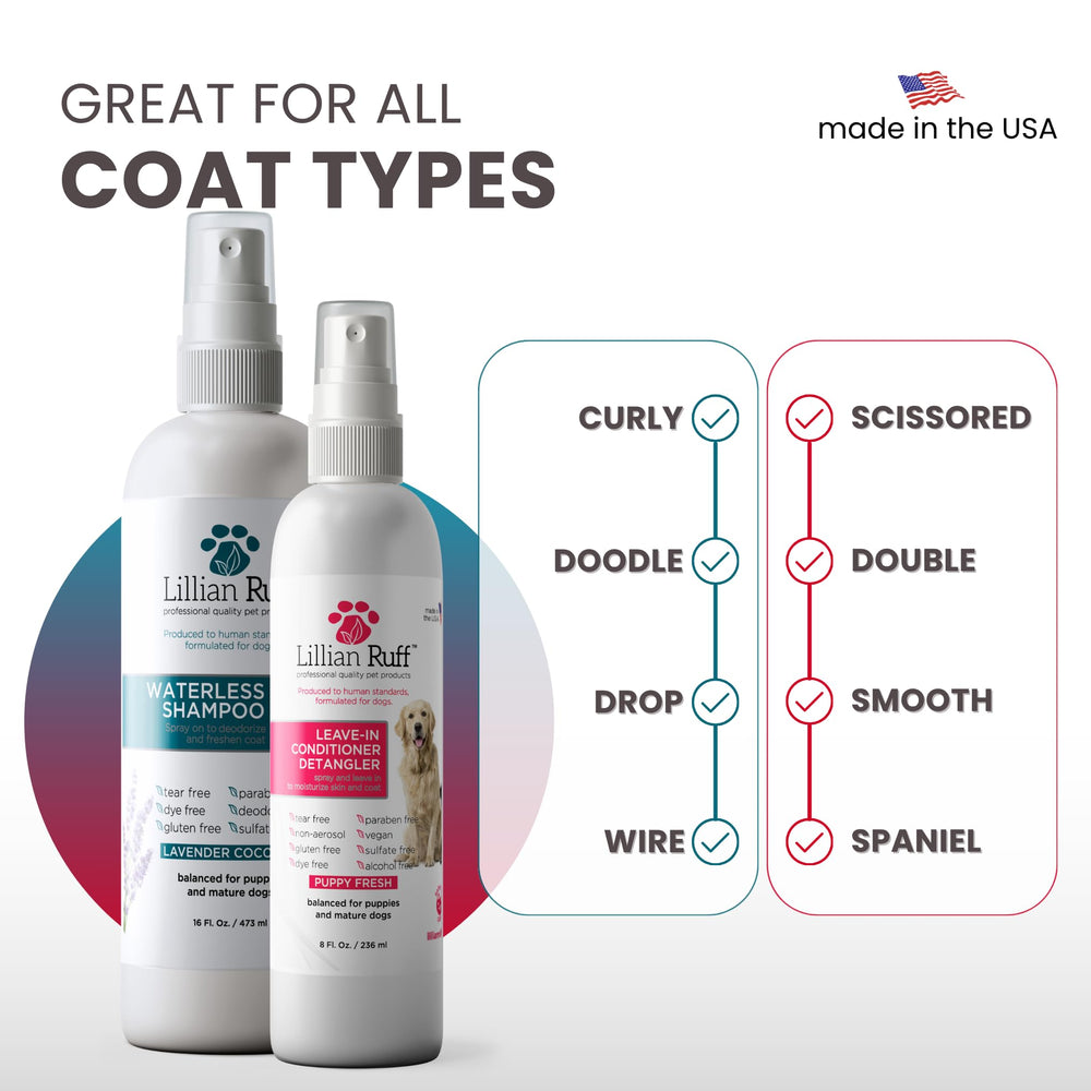Lillian Ruff Made in USA label signals high-quality, pH-balanced care.