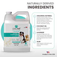 Lillian Ruff PRO Formula Oatmeal conditioner coat closeup shows soft, shiny fur after use.