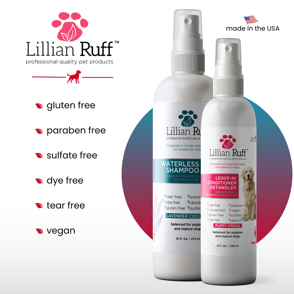 Lillian Ruff professional-use formula trusted by vets and groomers.