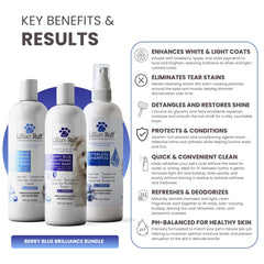 Lillian Ruff Waterless Shampoo Berry Blueberry bottle for between baths