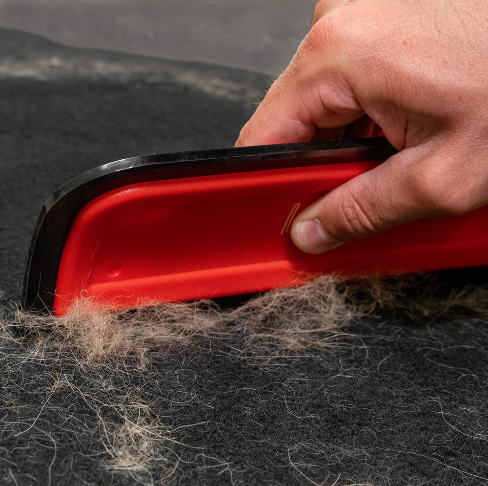 Lilly Brush Pro Pet Hair Remover lifts fur from upholstery quickly and safely