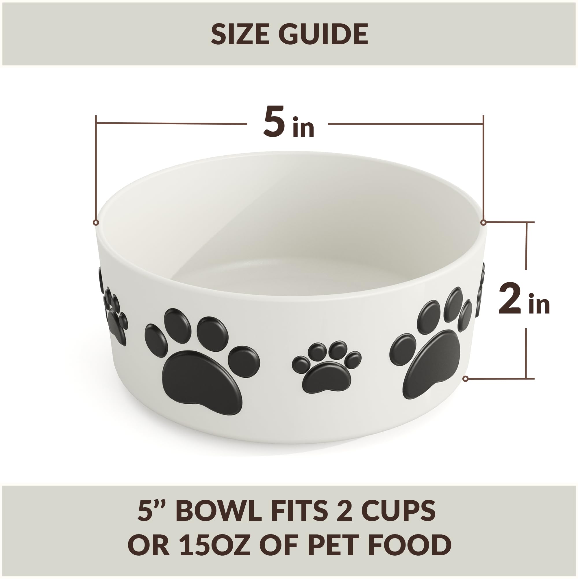 LILO DESIGN CO 2-cup capacity bowls for kibble and water.