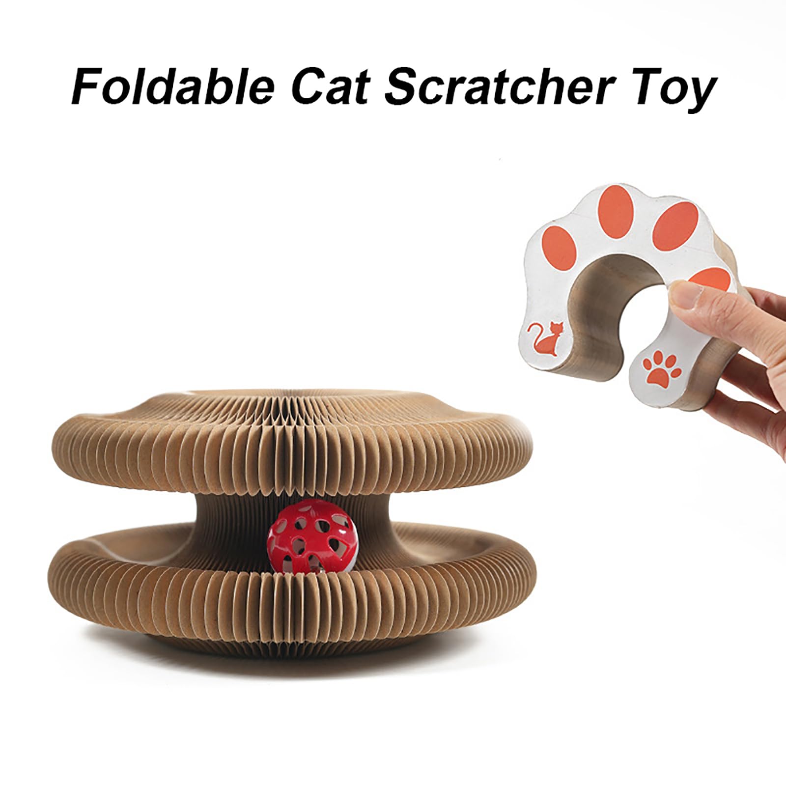 liluwushe Kitty Kurlz bell ball inside showcases inviting jingling cue