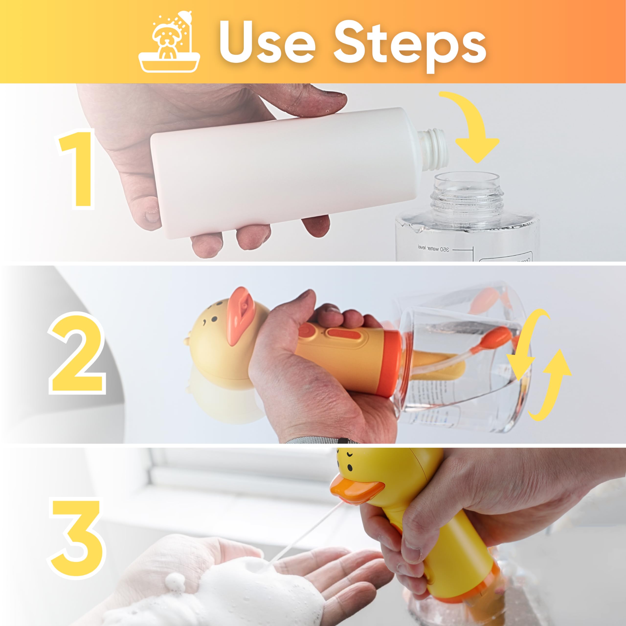 LilyAbeille Multiuse Cleanser Dispenser supports bath, kitchen, and facial cleansing