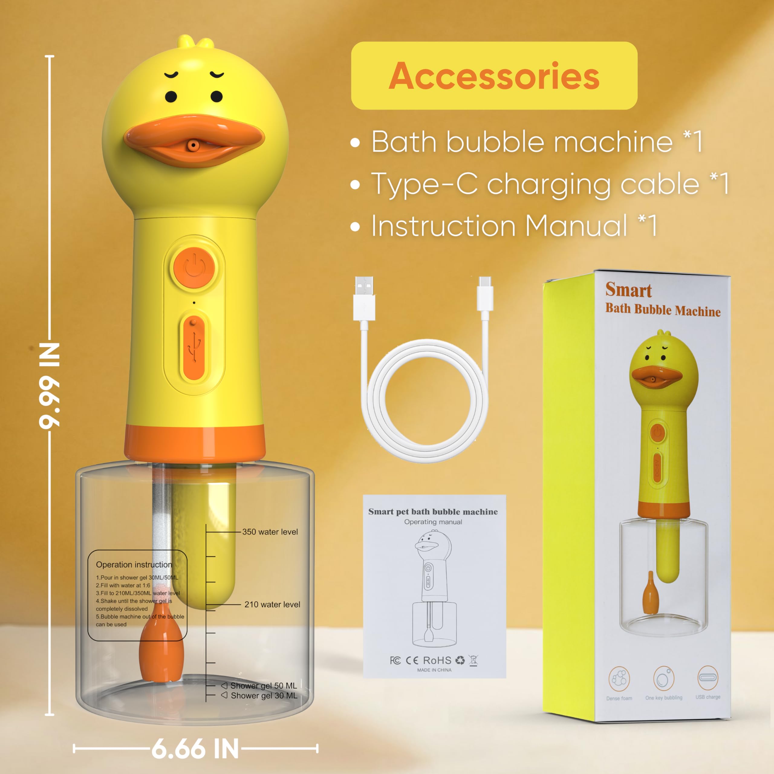 LilyAbeille Electric Duck Foamer delivers soft foam with minimal noise