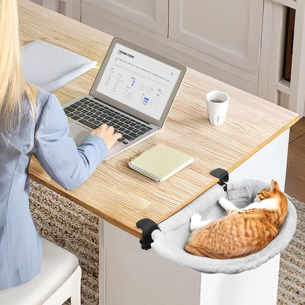 Lilyang Large Cat Desk Bed ideal for two cats to share the nook.