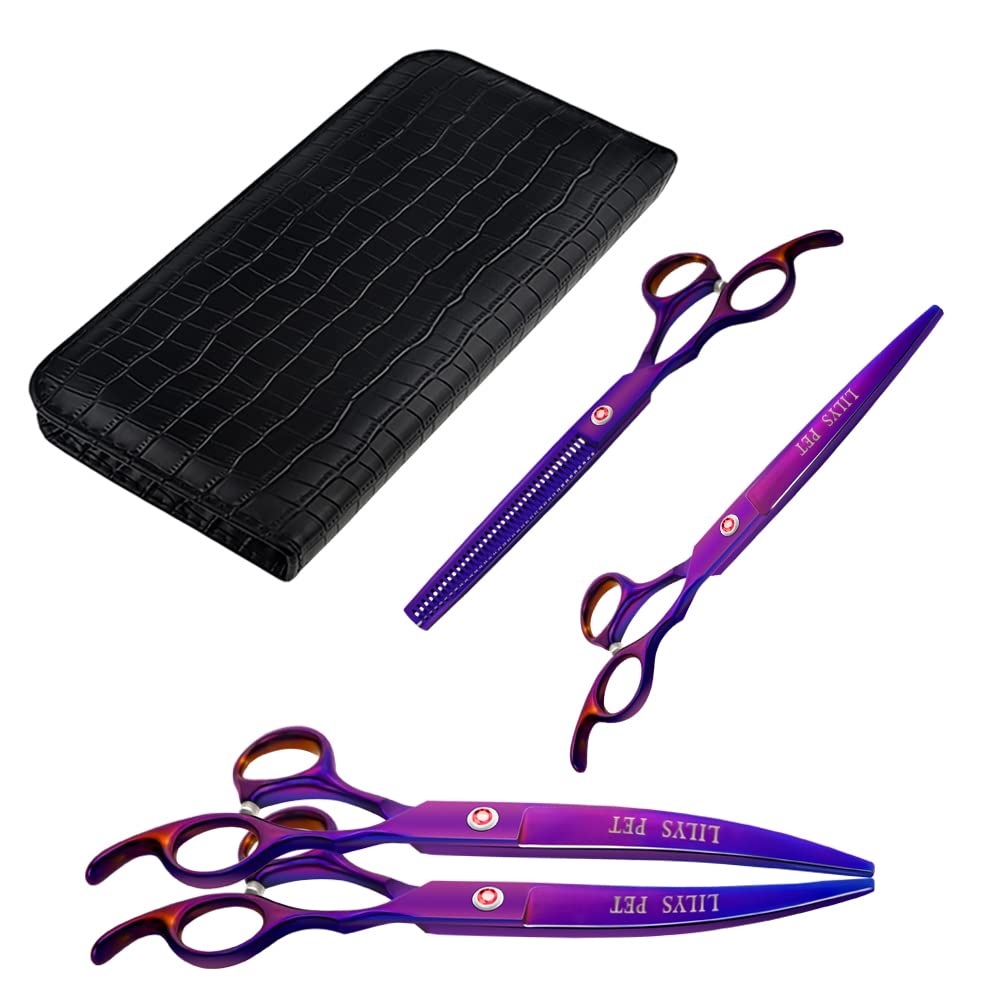 LILYS PET grooming-comb purple aids detangling and coat prep before cutting