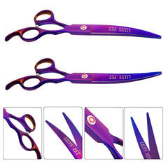 LILYS PET curved-up titanium scissor ready for contour maneuvers