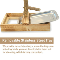 LIMIO bird cage accessories removable tray — quick clean-up after meals and play.