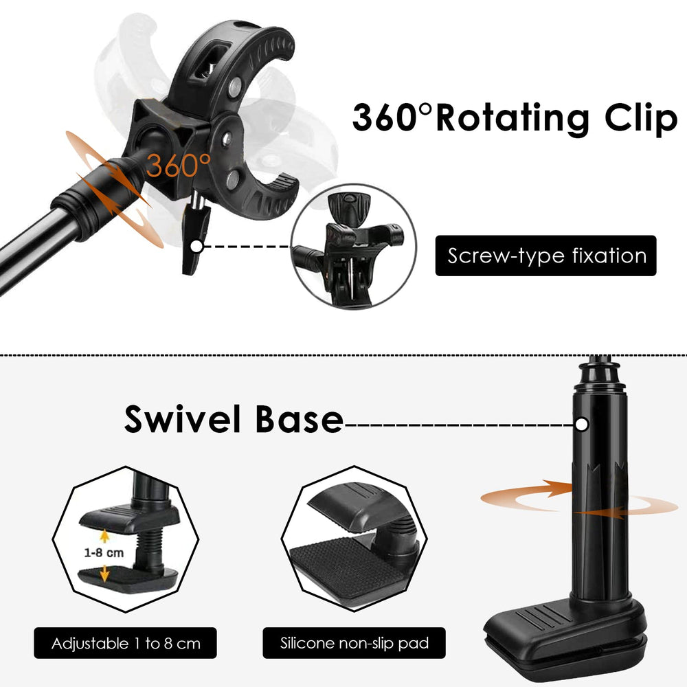 Linkidea aluminum-magnesium arm provides sturdy support during drying.