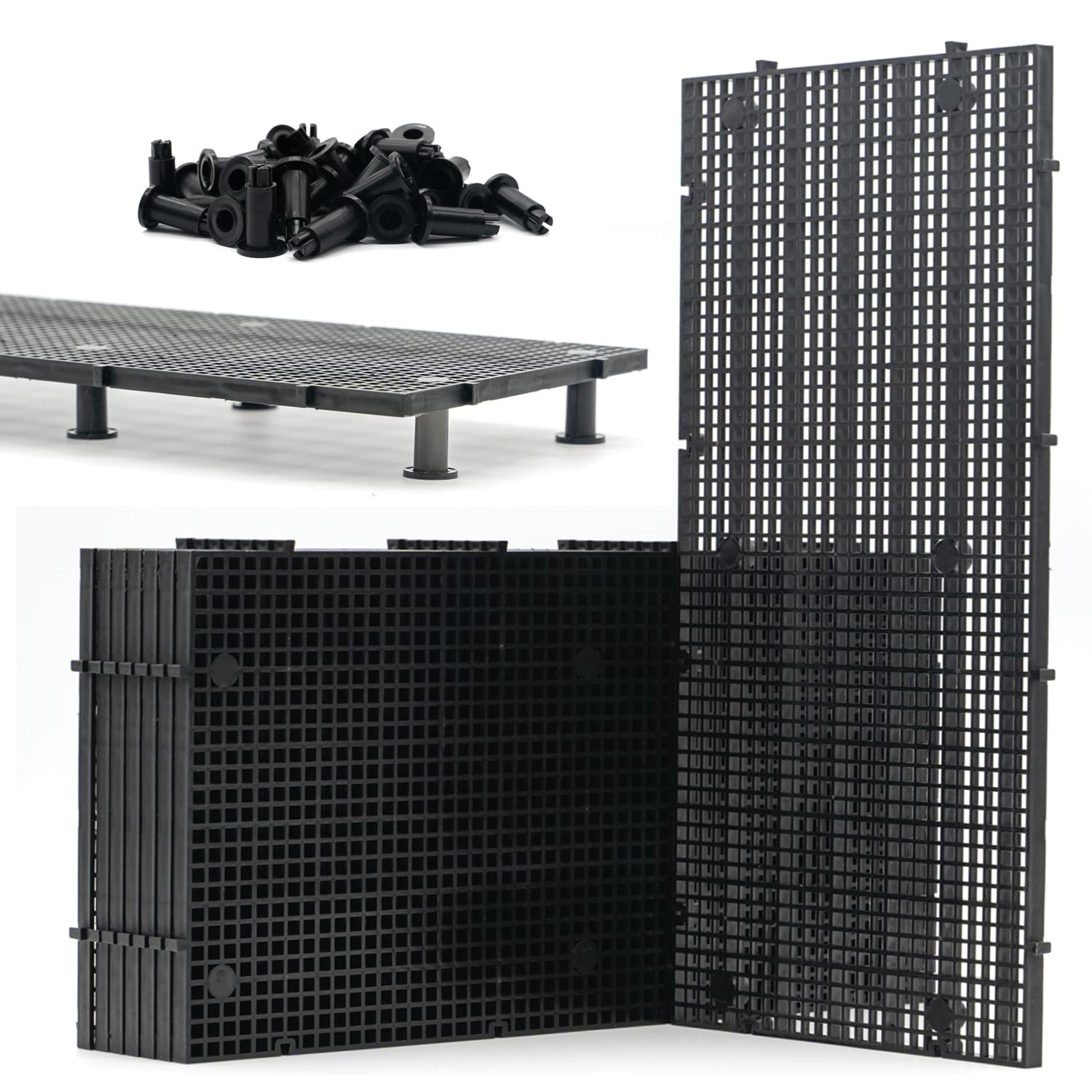 LINLAN aquarium grid 8-piece shows sturdy dividers for flexible tank layouts.