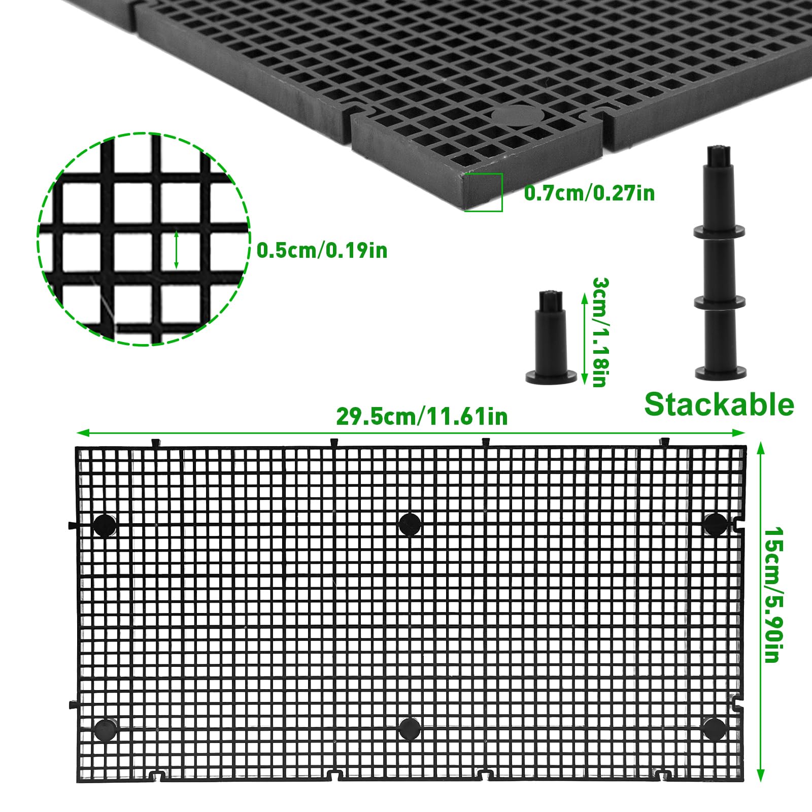 LINLAN 48 brackets close-up highlights secure divider installation for durable use.