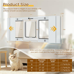 Linvivon adjustable width design fits 31-36 inches for versatile window tracking.