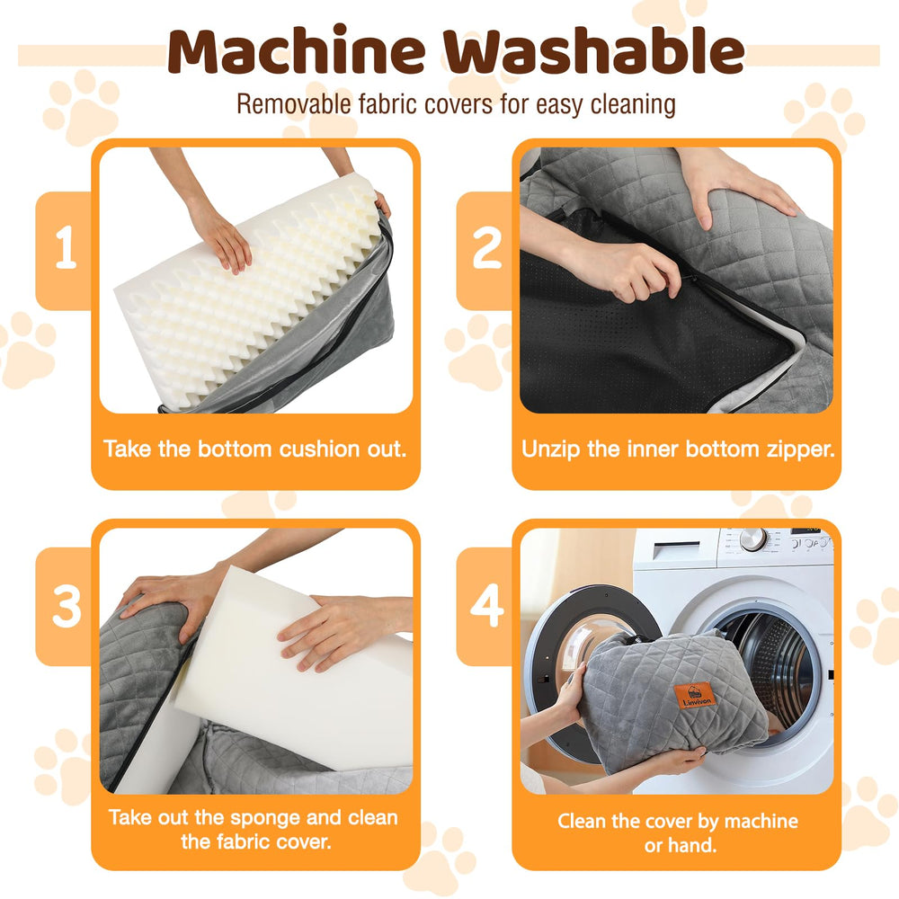 Linvivon dog car seat-detachable-cover simplifies washing and maintenance after adventures