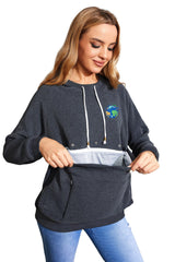 LINYUCHEN cat dog carrier hoodie pockets closeup highlighting multipurpose storage