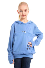 LINYUCHEN cat pouch hoodie pouch detail shows removable liner for easy cleaning