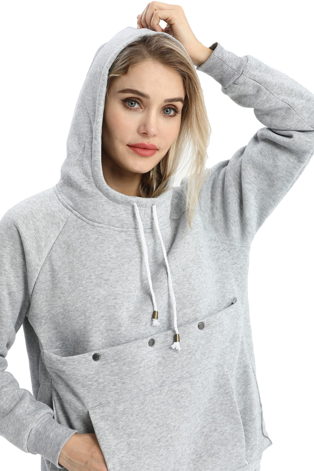 Linyuchen pet-in-pouch closeup highlights soft fleece interior