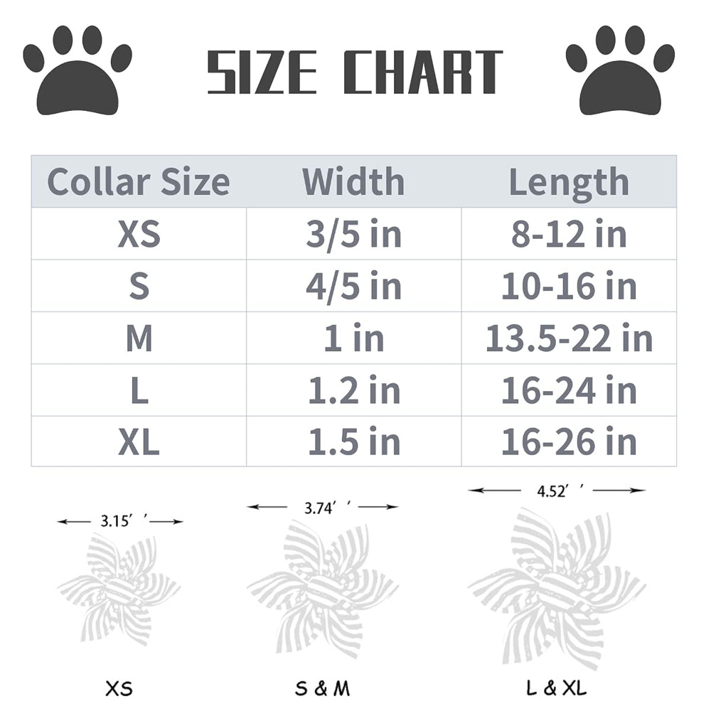 Lionet Paws adjustable XL size fits dogs with 16-26 inch necks.
