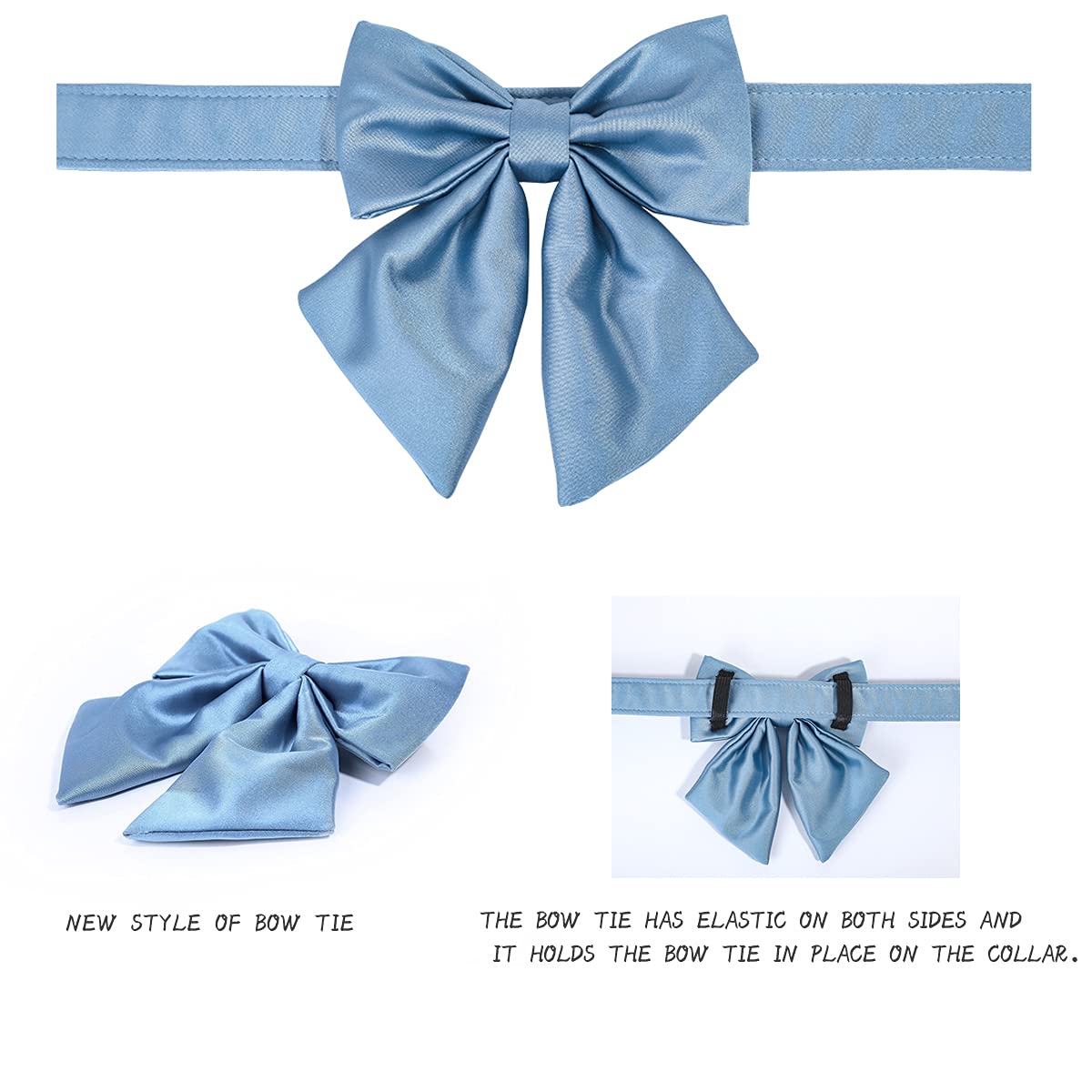 Detachable bowtie feature on Lionet Paws collar enables versatile styling.