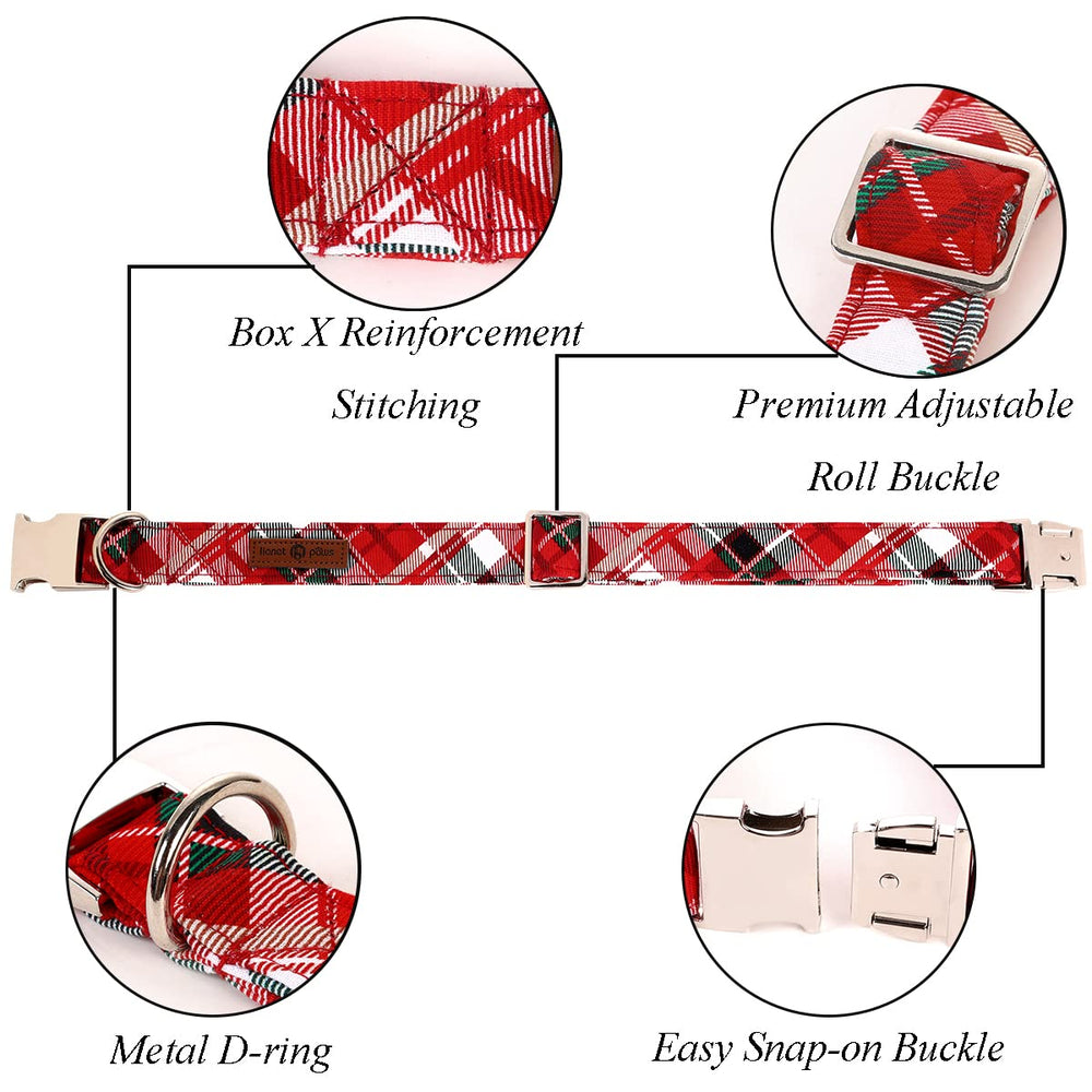 Lionet Paws sailor bow collar with sturdy metal buckle for secure daily wear.