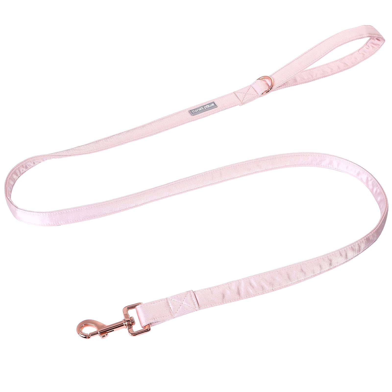 Lionet Paws gold rose buckle highlights durable hardware for easy on/off.