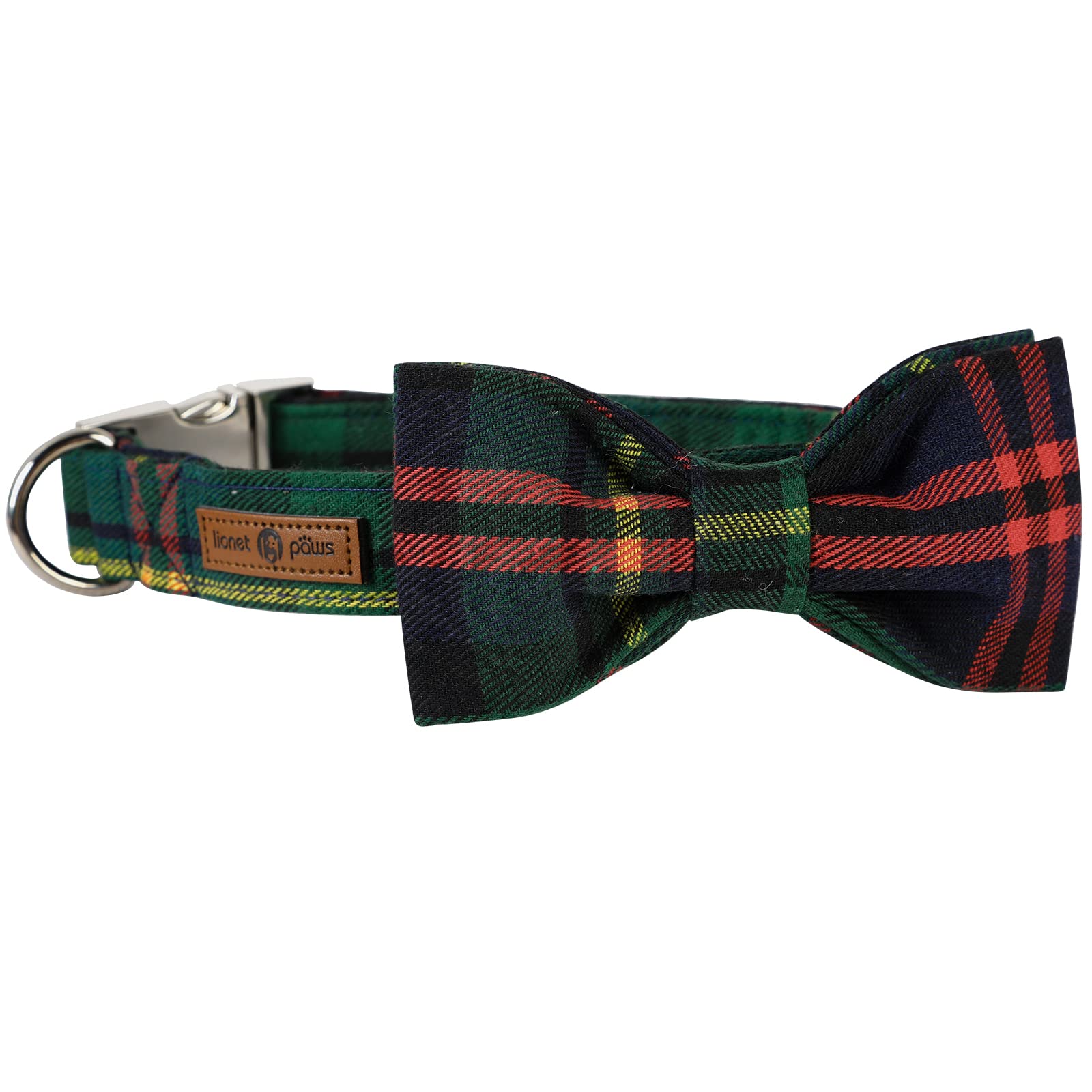 Handmade Lionet Paws collar with detachable bowtie for versatile looks
