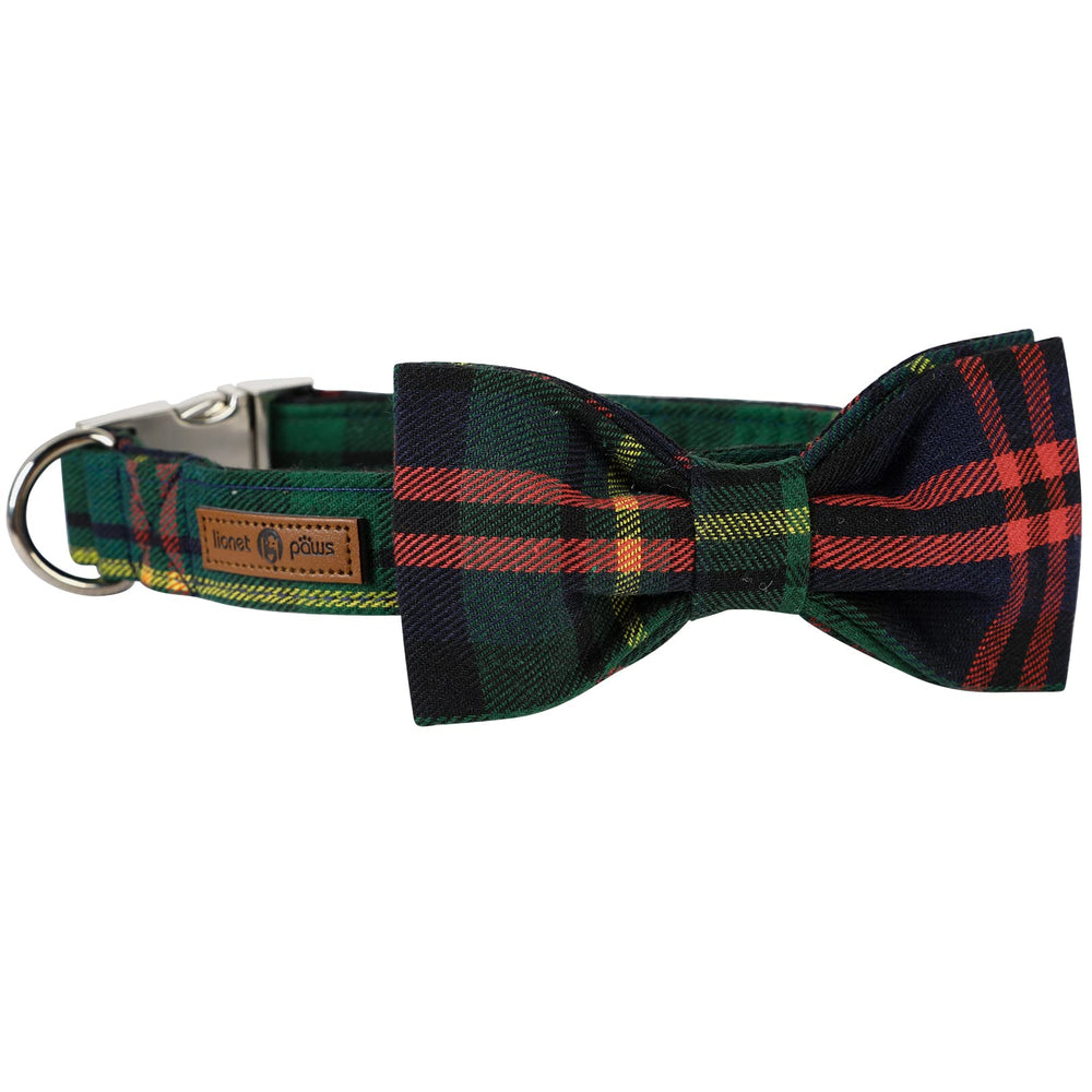 Handmade Lionet Paws collar with detachable bowtie for versatile looks