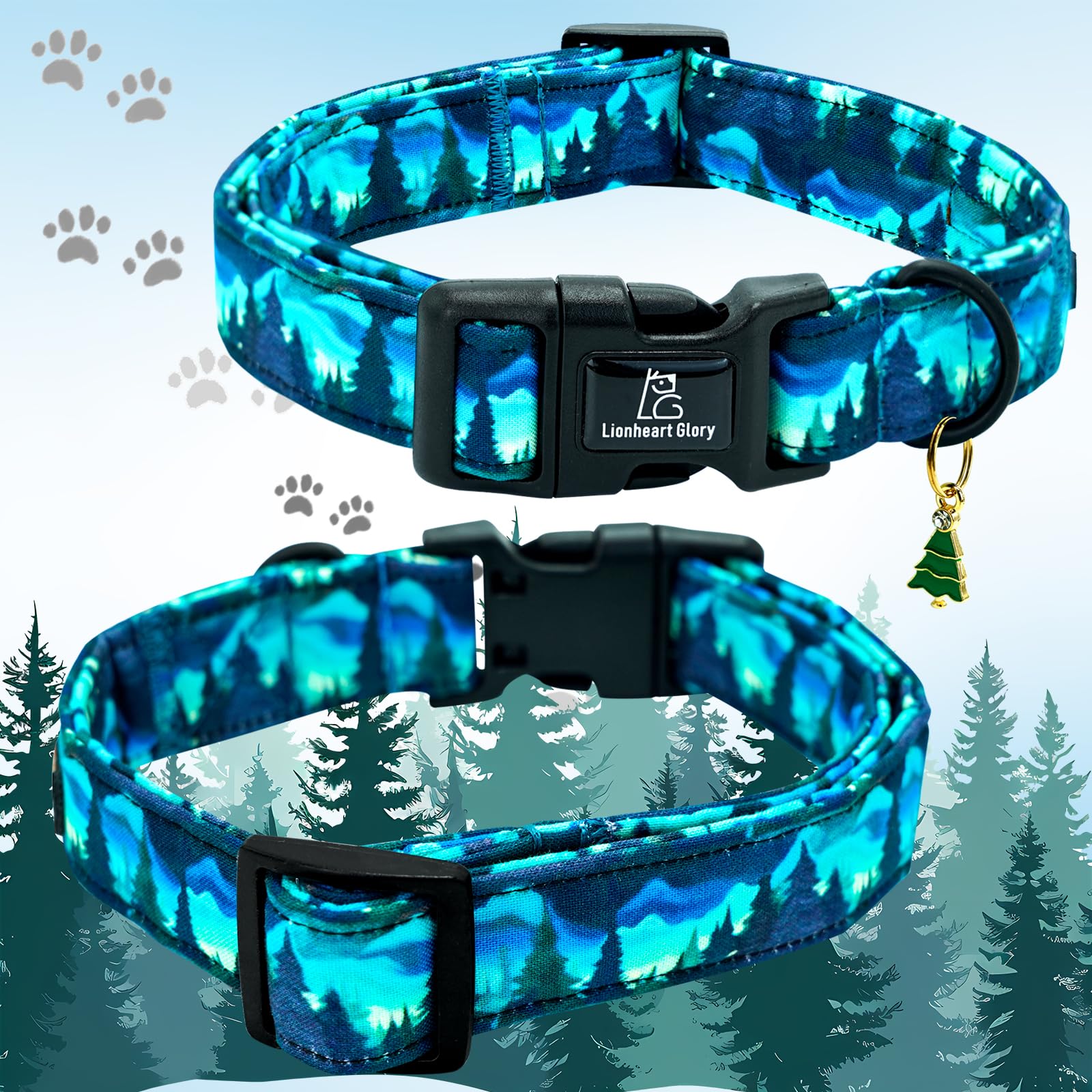 Collar Lionheart Glory con hebilla resistente, pensado para uso diario.
