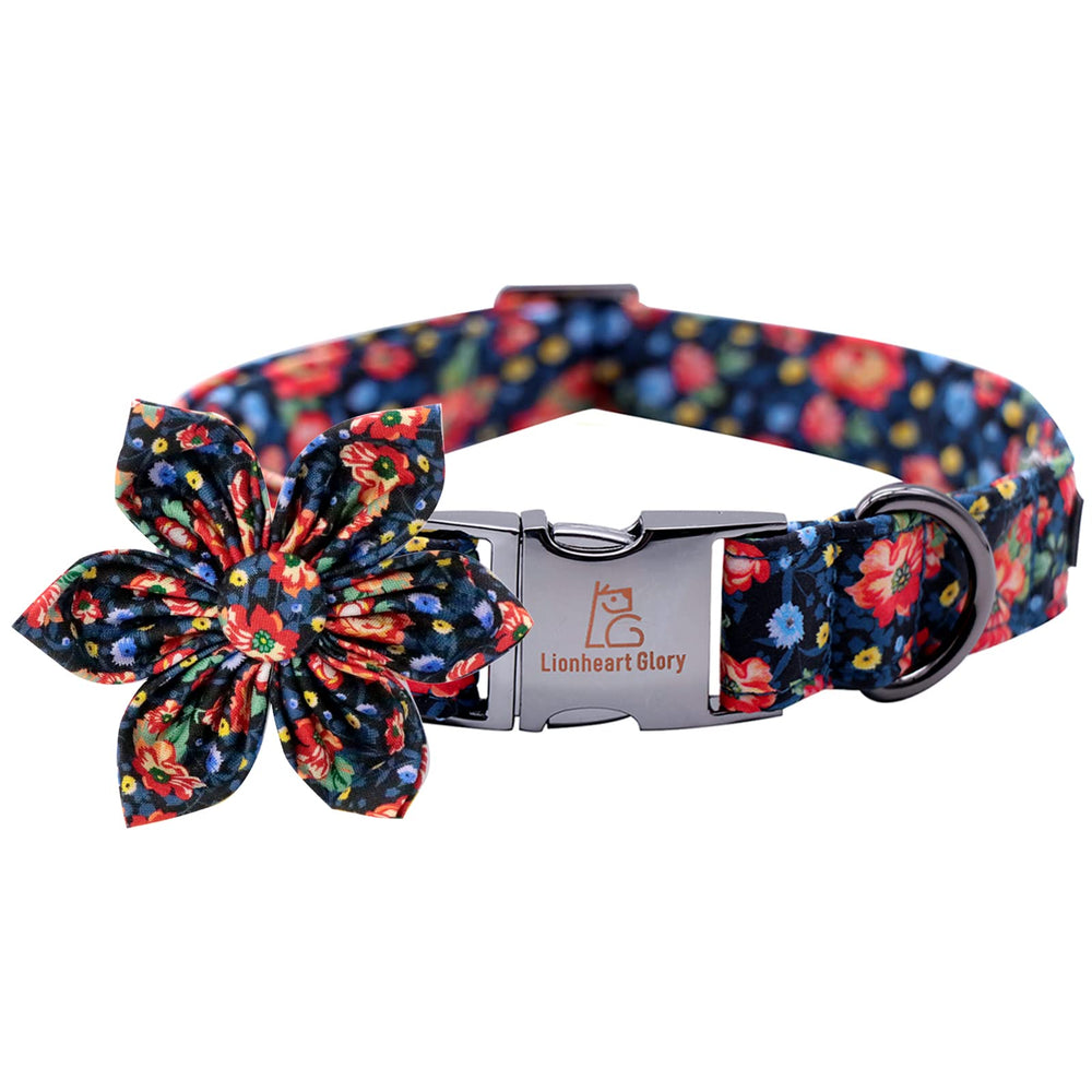 Lionheart Glory flower-decoration-collar: stylish floral accent for daily wear.