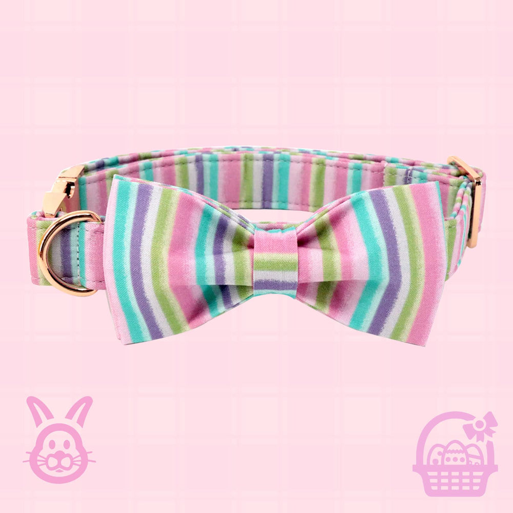 Lionheart Glory handmade bow attaches securely for stylish walks.