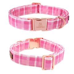 Lionheart Glory XL collar demonstrates sturdy D-ring and durable cotton for outdoor adventures.