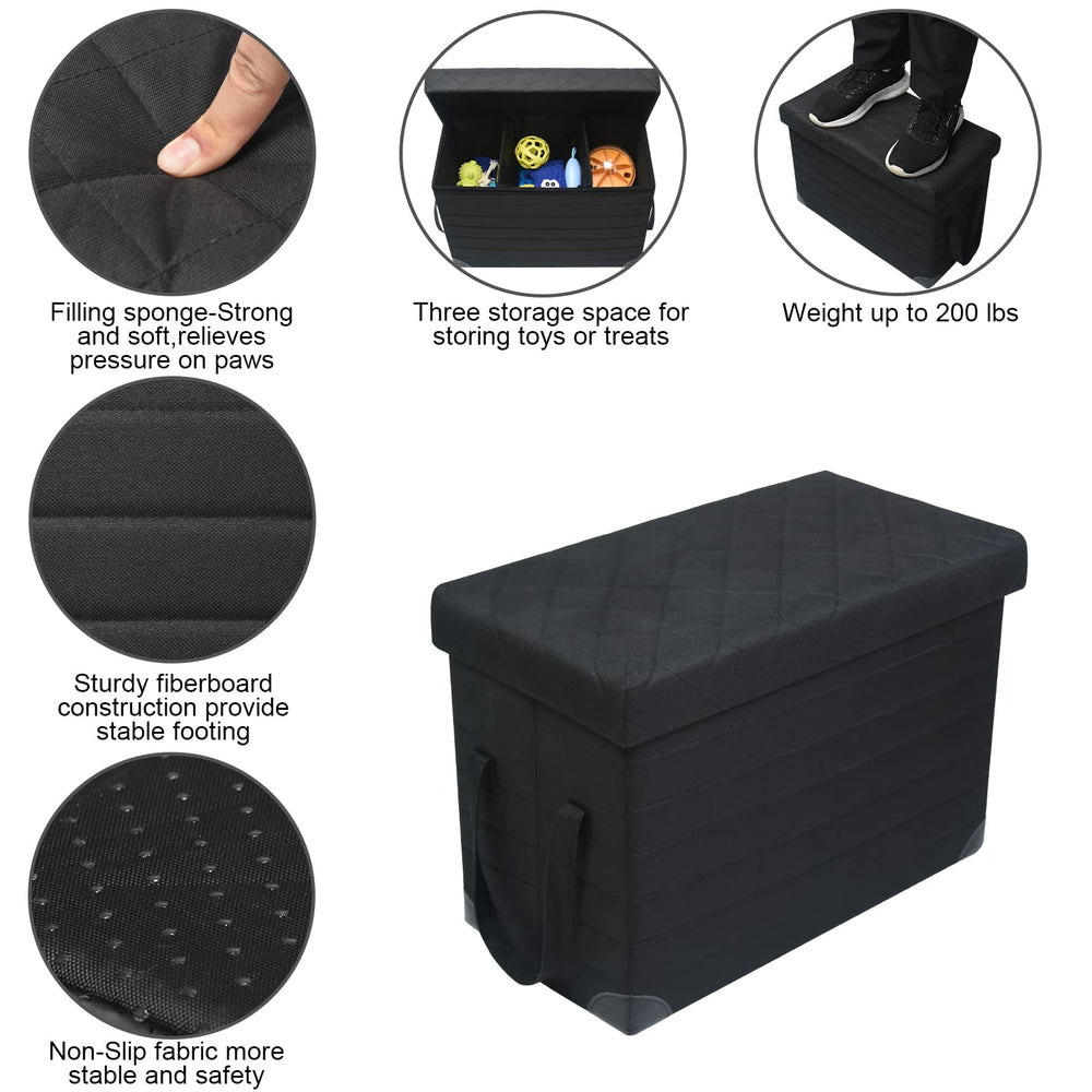 LIONROGE non-slip-bottom ensures dog stays secure during stops.