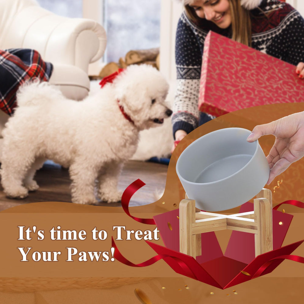 LIONWEI warranty-supported cat bowl set for reliable daily feeding.