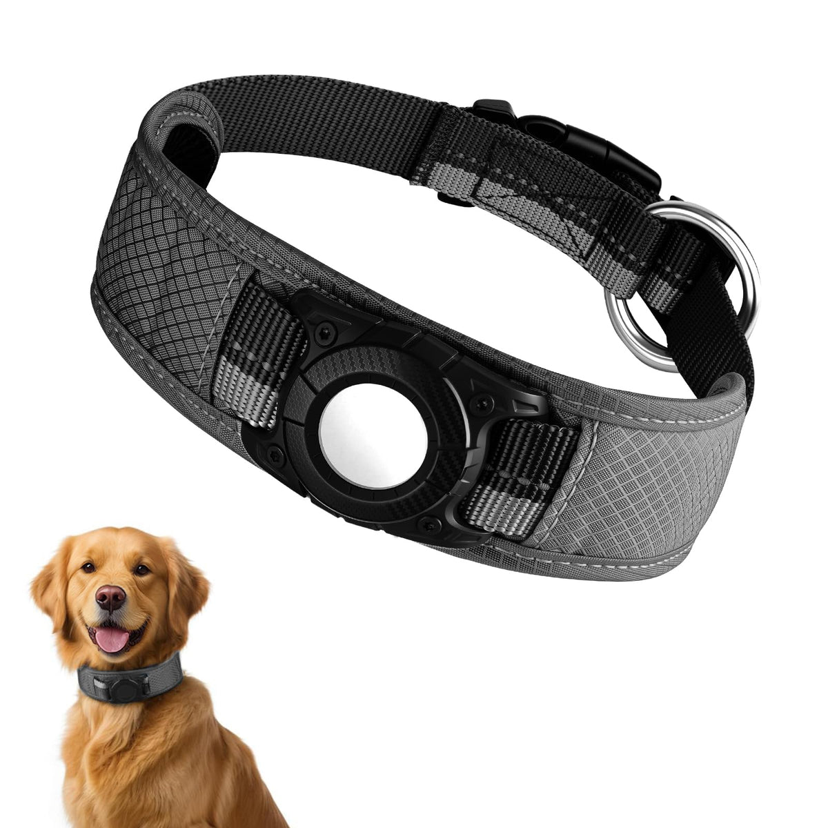 LIOPARD AirTag collar with 360-degree protection for secure tracking