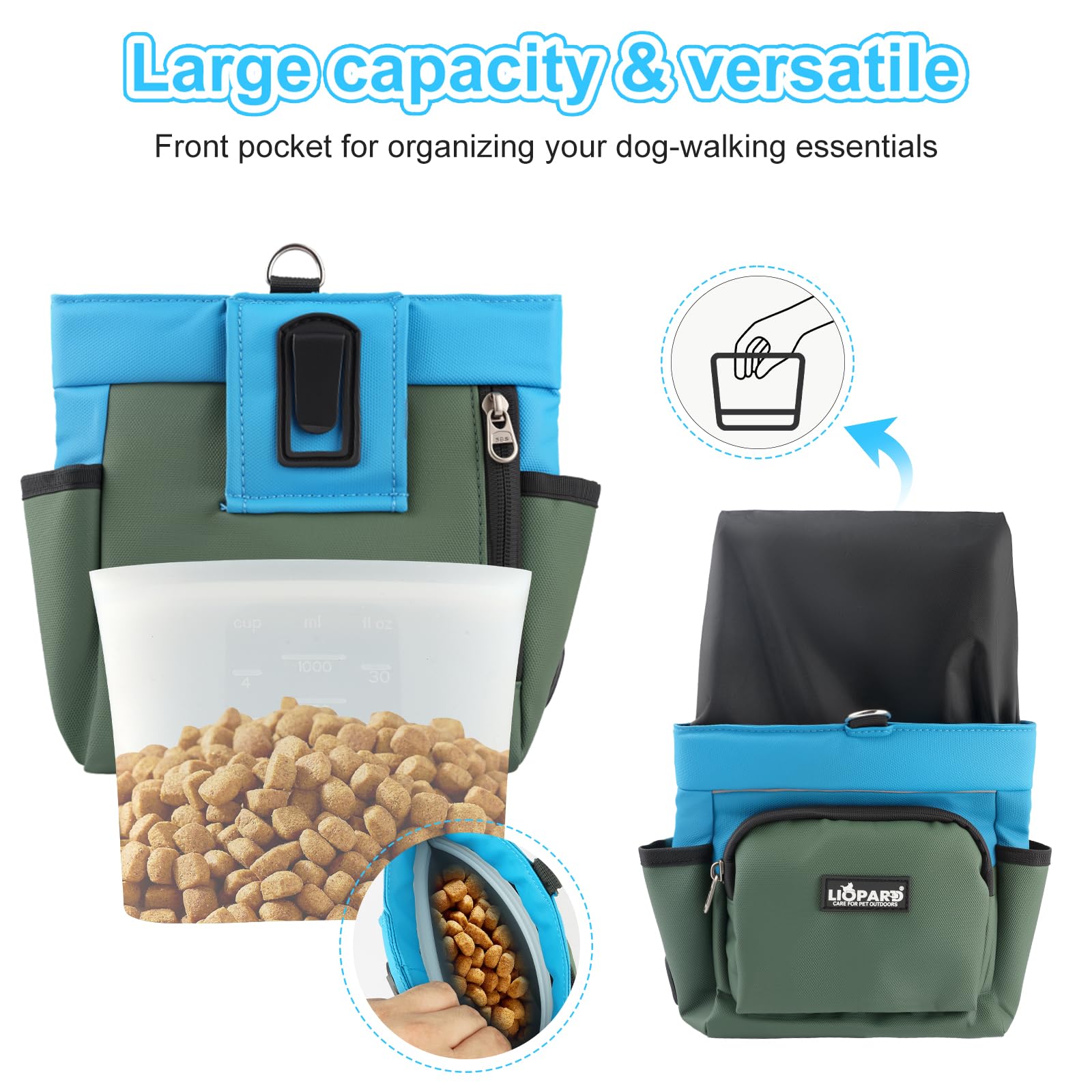 LIOPARD durable, water-resistant fabric pouch withstands mud and rain for daily use.