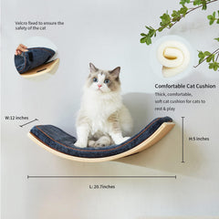 LIORCE cat wall shelf installation glimpse with hardware kit for quick setup.