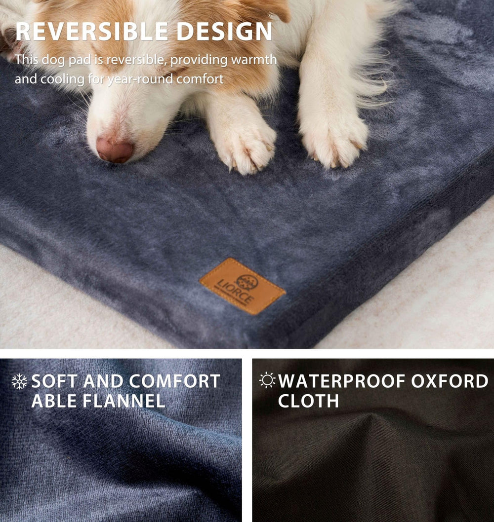 LIORCE dog crate pad bottom-oxford provides durable moisture resistance