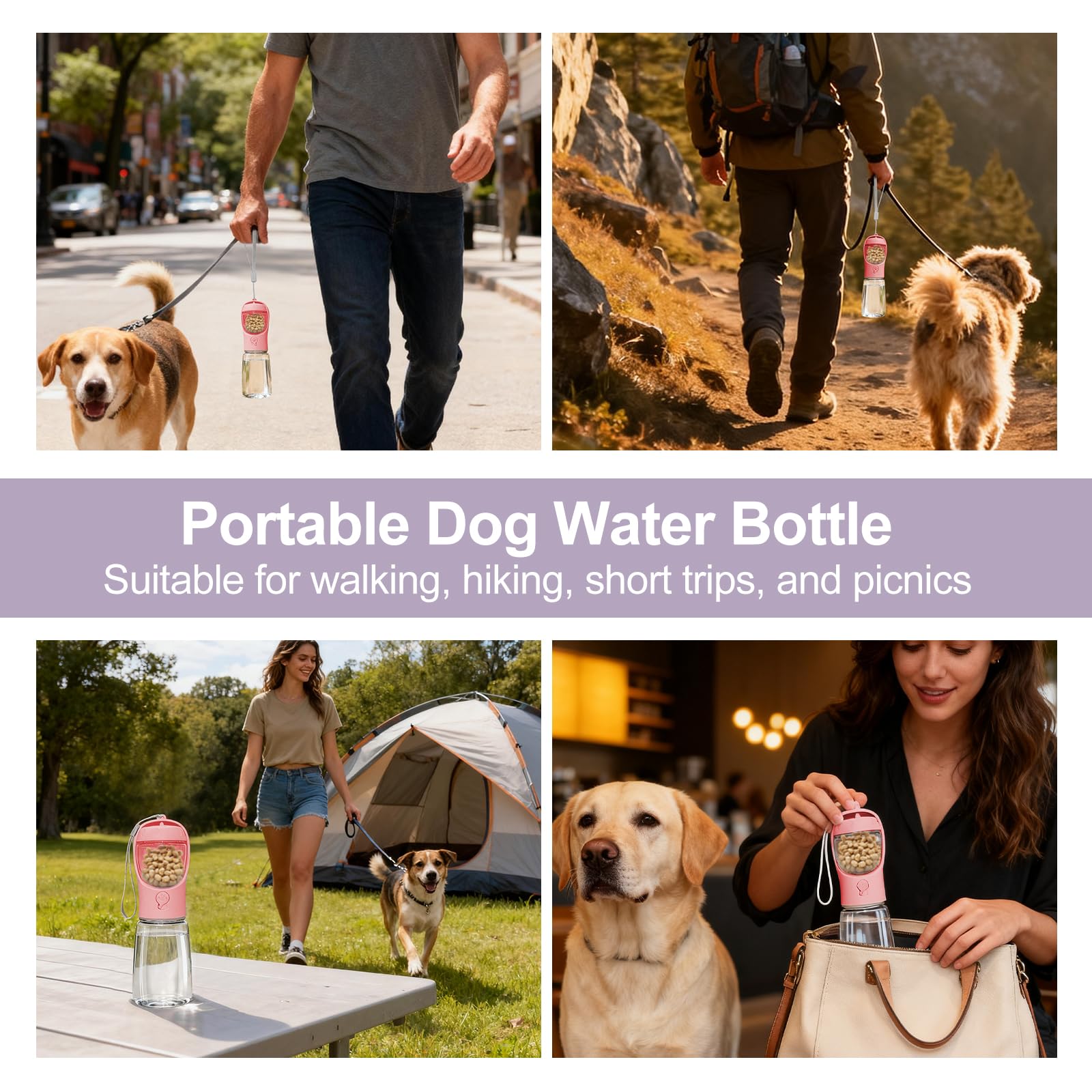 Liphier package includes bottle, food container, and two hand straps